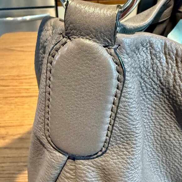 Marc by Marc Jacobs Standard Supply Workwear Leather Gray Slouchy Hobo Bag - Picture 5 of 16